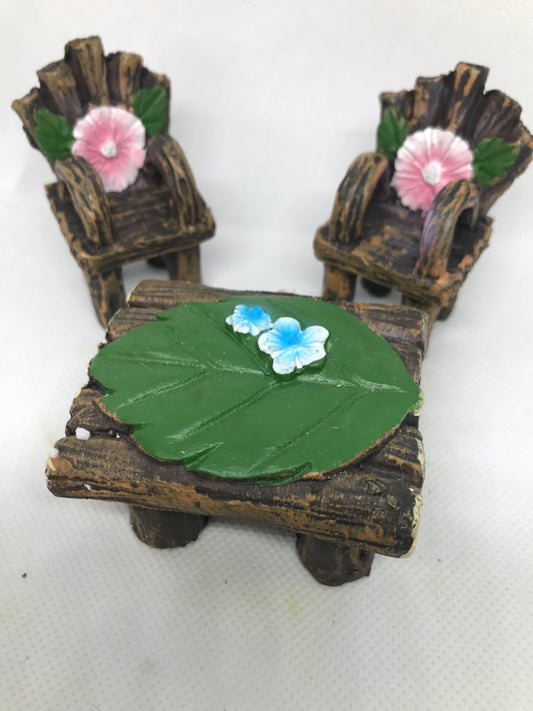 Fairy Woodland Bench and Chairs